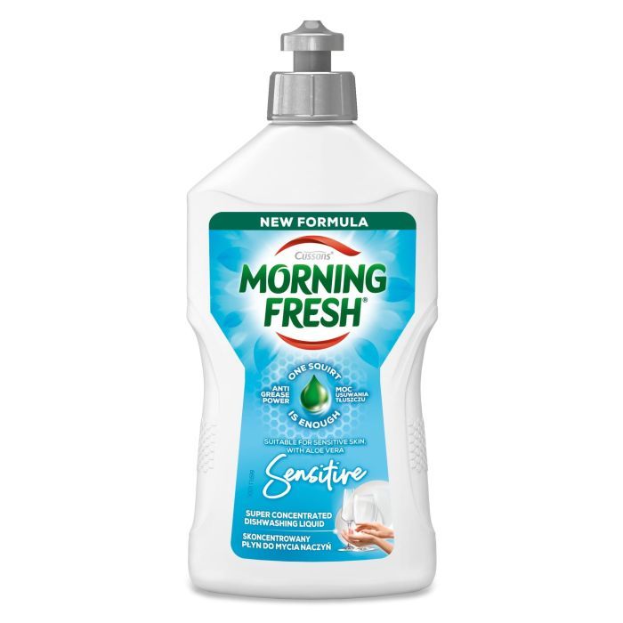 Средство для ручного мытья посуды Morning Fresh Sensitive 400 мл (5000101509650/8998103018812)