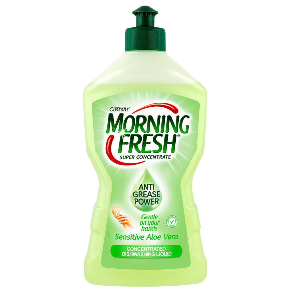 Средство для ручного мытья посуды Morning Fresh Sensitive Aloe Vera 450 мл (5900998022983/5000101509650)
