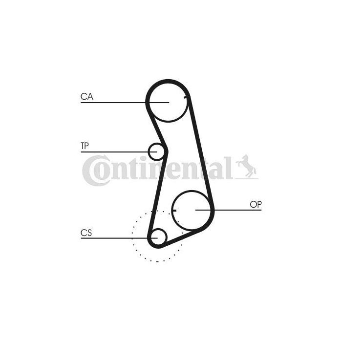 Ремень ГРМ CONTITECH CT637 изображение 2