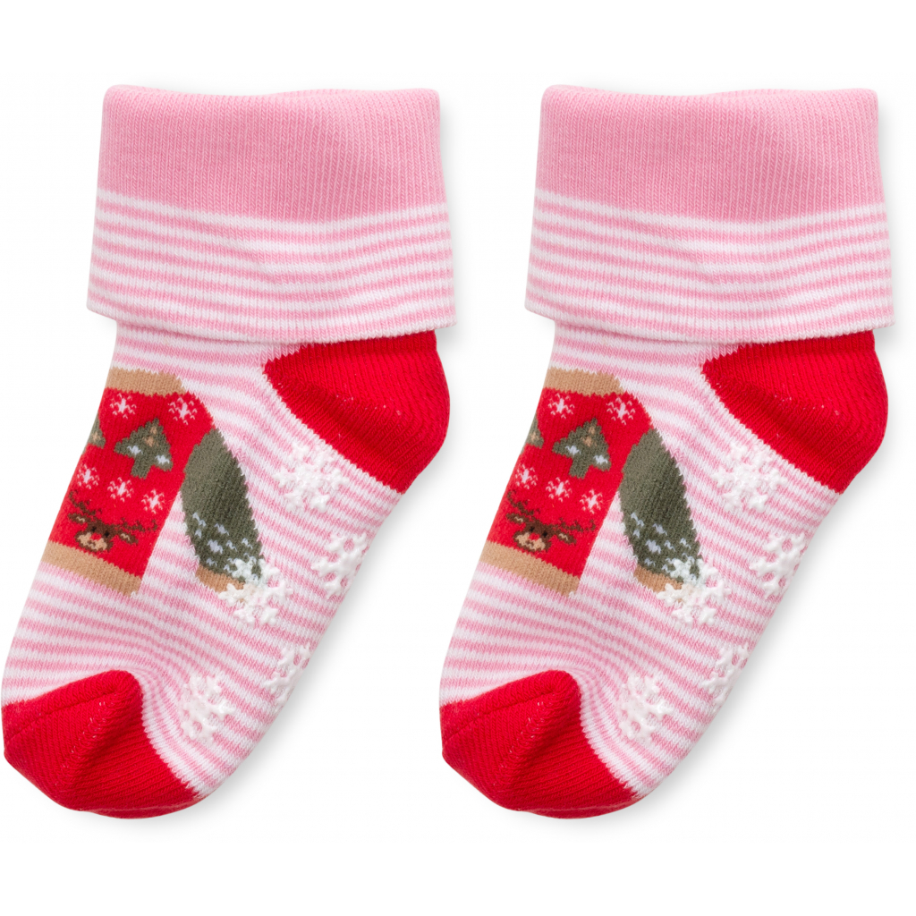 Носки детские Bross махровые в полосочку (22690-1-2G-pink)