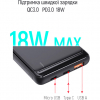 Батарея універсальна ColorWay 10 000 mAh Slim (USB QC3.0 + USB-C Power Delivery 18W) Black (CW-PB100LPG3BK-PD) зображення 5