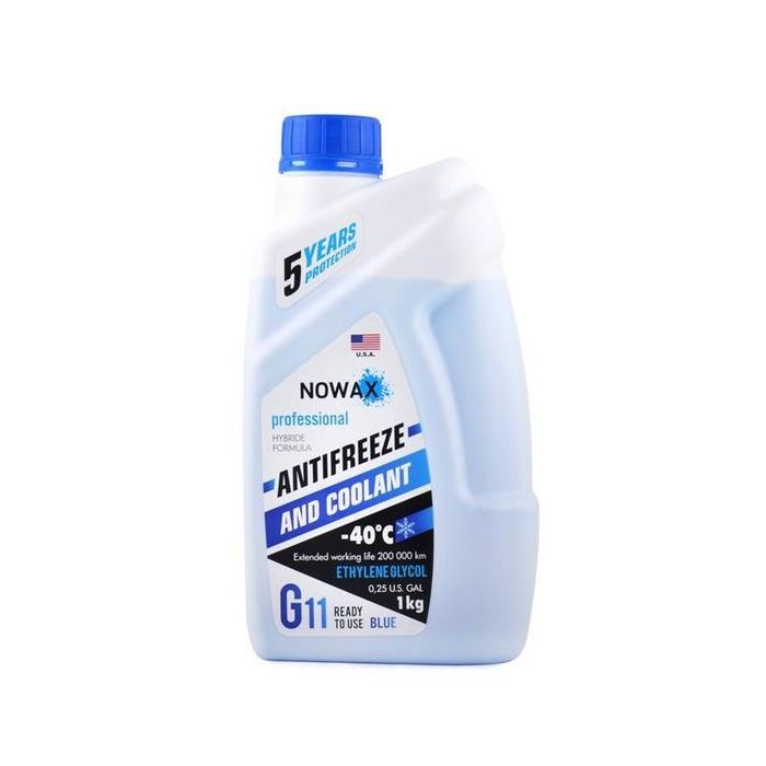 Антифриз NOWAX BLUE G11 1кг (NX01007)