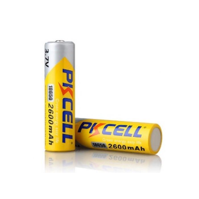 Аккумулятор 18650 2600mAh 3.7V Li-ion rechargeable batery * 1 PkCell (09347)