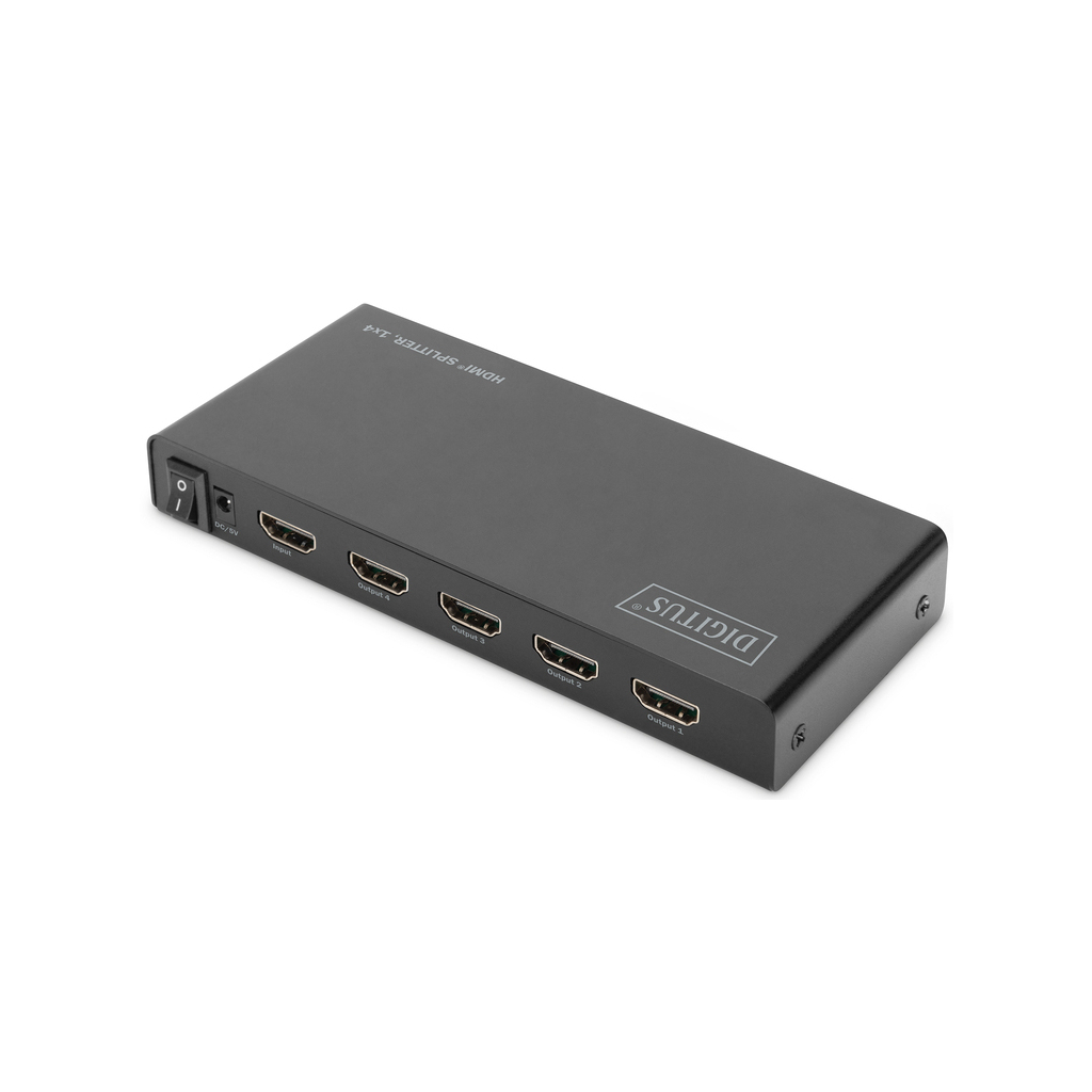 Сплиттер Digitus HDMI (INx1 - OUTx4), 4K, black (DS-45325) изображение 3