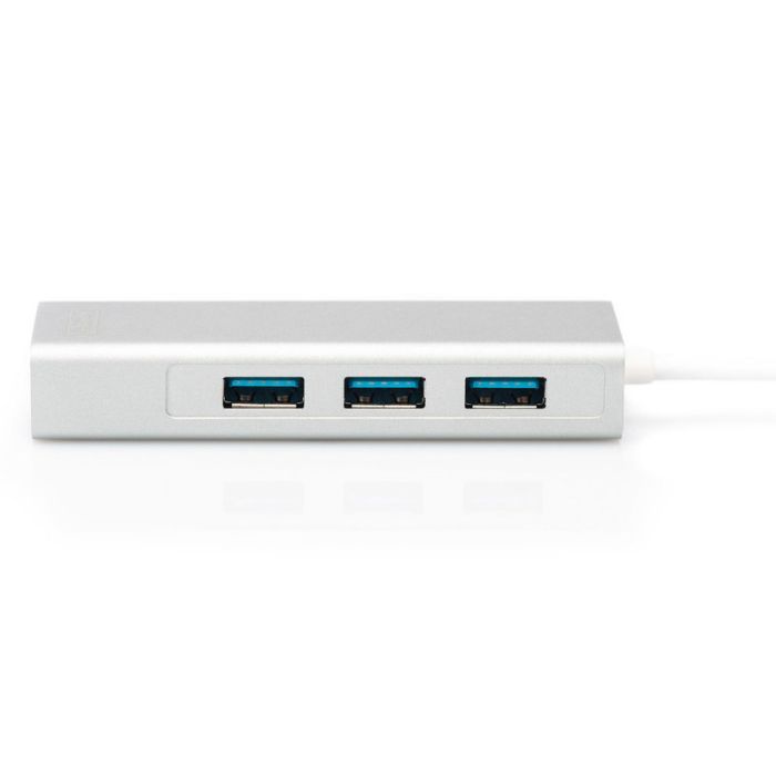 Концентратор Digitus USB-C - USB 3.0 3 Port Hub + Gigabit Ethernet (DA-70255) изображение 2