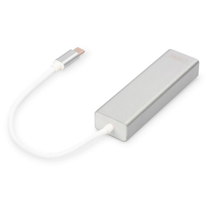 Концентратор Digitus USB-C - USB 3.0 3 Port Hub + Gigabit Ethernet (DA-70255) изображение 3