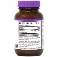 Вітамін Bluebonnet Nutrition Вітамін B2 100 мг, Vitamin B2, 100 вегетаріанських капсул (BLB0426) зображення 2