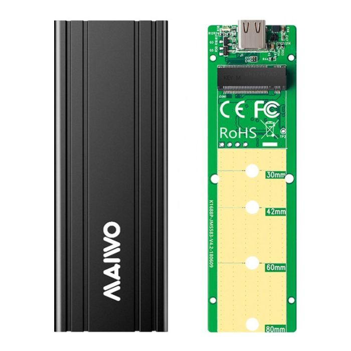 Карман внешний Maiwo M.2 SSD NVMe (PCIe) USB3.1 GEN2 Type-C (K1686P) изображение 4