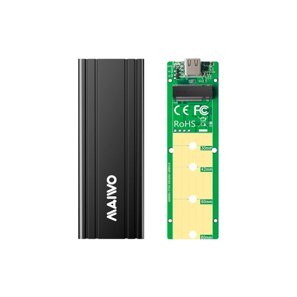 Карман внешний Maiwo M.2 SSD NVMe (PCIe) USB3.1 GEN2 Type-C (K1686P) изображение 4