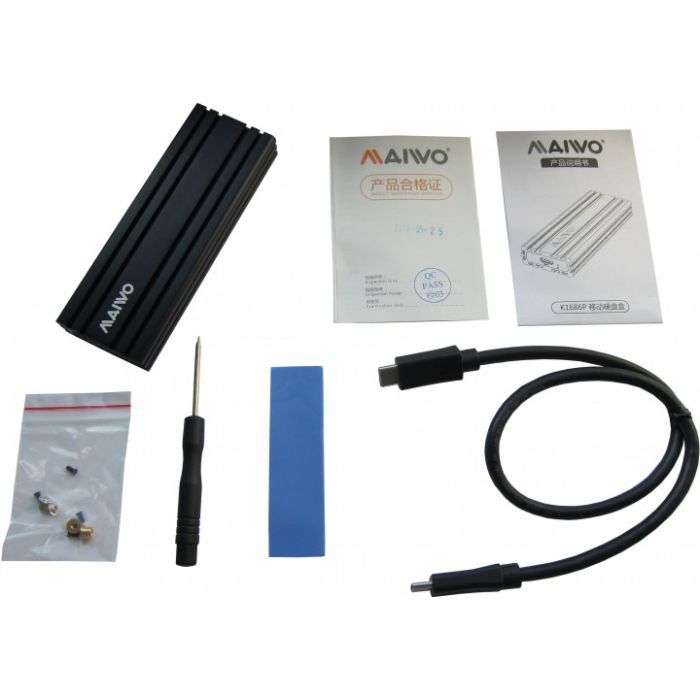 Карман внешний Maiwo M.2 SSD NVMe (PCIe) USB3.1 GEN2 Type-C (K1686P) изображение 9