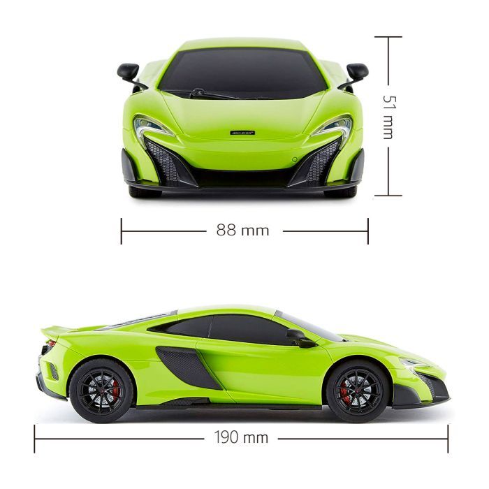 Радиоуправляемая игрушка KS Drive Mclaren 675LT (1:24, 2.4Ghz, зеленый) (124GMGR) изображение 5