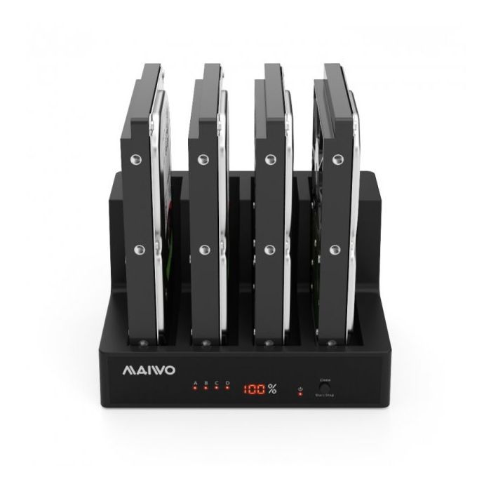 Док-станция для накопителей Maiwo 4*HDD 2,5"/3,5" SATA/SSD USB3.0 (K3094A) изображение 5