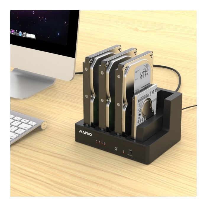 Док-станция для накопителей Maiwo 4*HDD 2,5"/3,5" SATA/SSD USB3.0 (K3094A) изображение 7