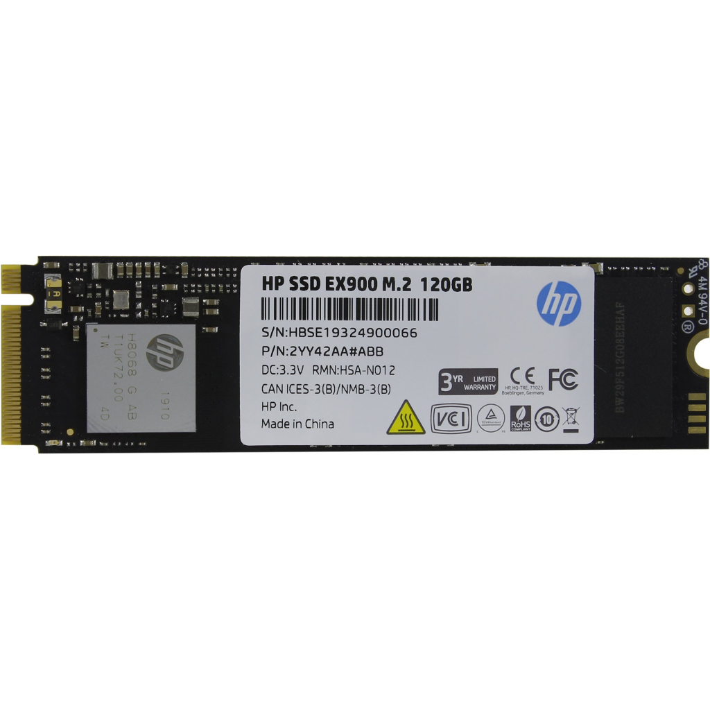 Накопичувач SSD M.2 2280 250GB EX900 HP (2YY43AA) зображення 3
