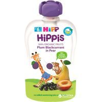 Дитяче пюре HiPP HiPPiS Pouch Груша-слива-смородина, 100 г (9062300133780)
