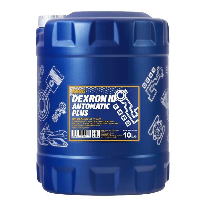 Трансмісійна олива Mannol DEXRON III AUTOMATIC PLUS 10л (MN8206-10)