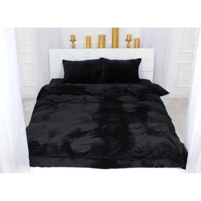 Постільна білизна MirSon Велюр Winter Frost 28-0007 Black Velvet Двоспальний (2200004000428) зображення 3