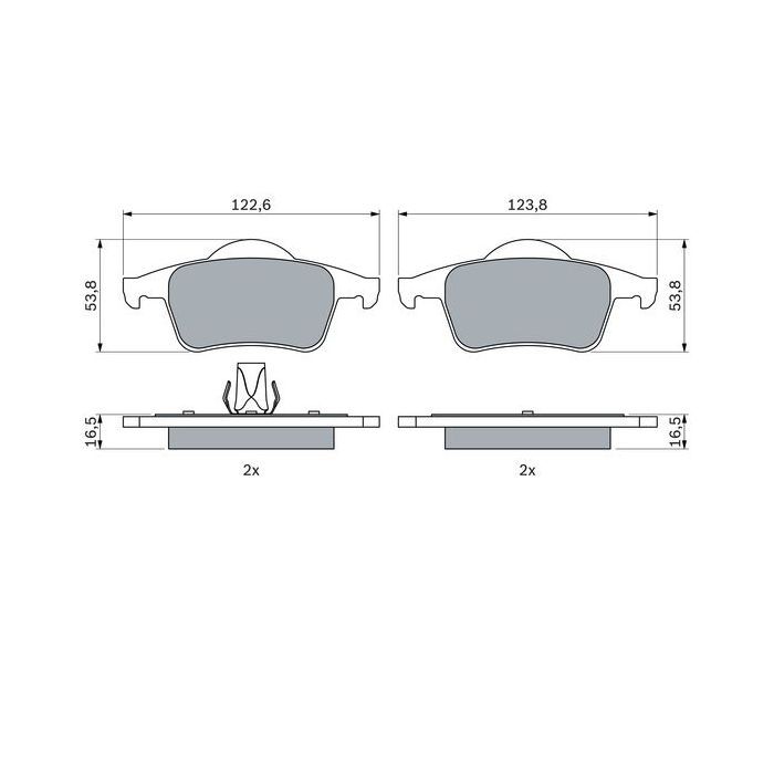 Гальмівні колодки Bosch 0 986 424 539 зображення 5