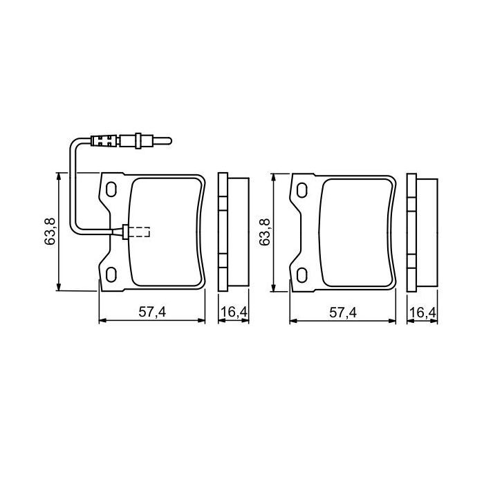 Гальмівні колодки Bosch 0 986 494 055