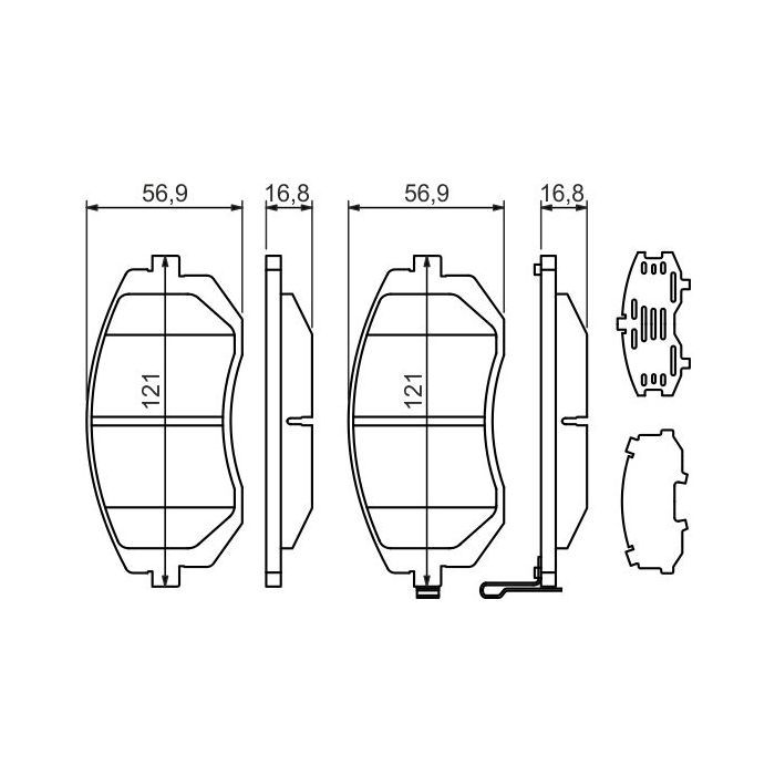 Гальмівні колодки Bosch 0 986 494 315