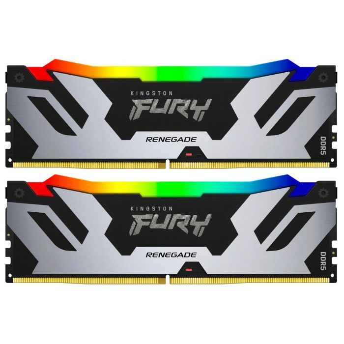 Модуль памяти для компьютера DDR5 96GB (2x48GB) 6400 MHz Renegade RGB XMP Kingston Fury (ex.HyperX) (KF564C32RSAK2-96)