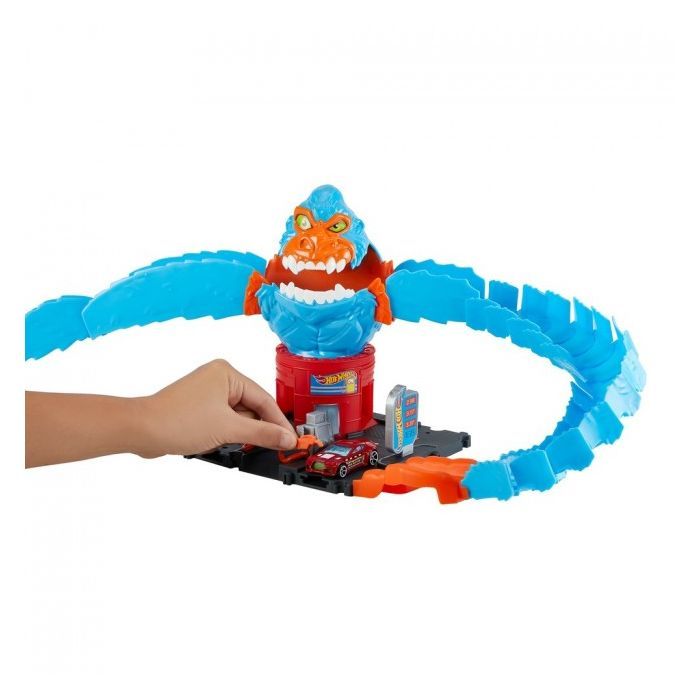 Автотрек Hot Wheels Спасение от гориллы серии "Опасные создания" (HDR30) изображение 3