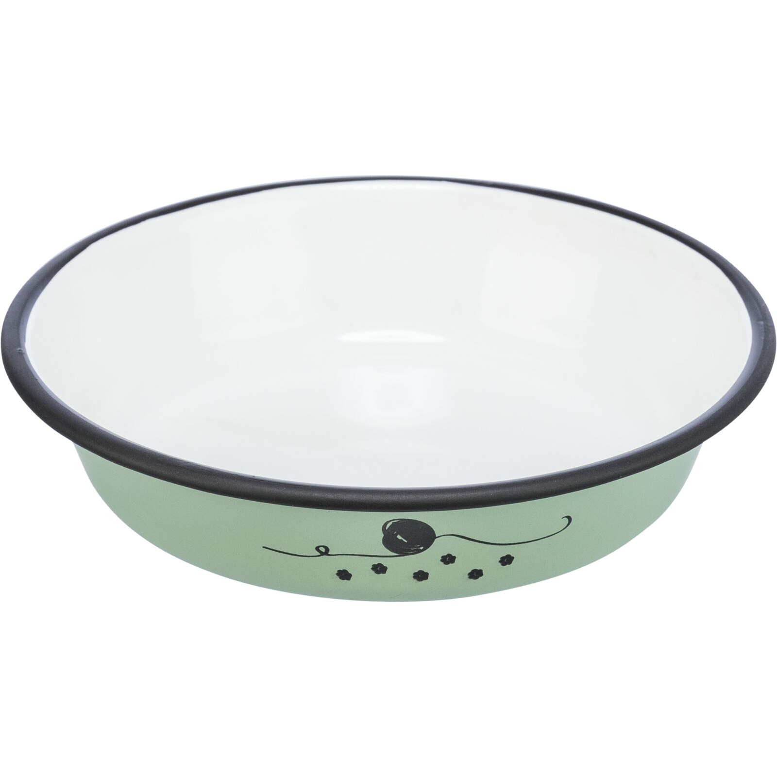 Посуда для кошек Trixie Миска металлическая 200 мл/12 см (зеленая) (4047974252147) изображение 2