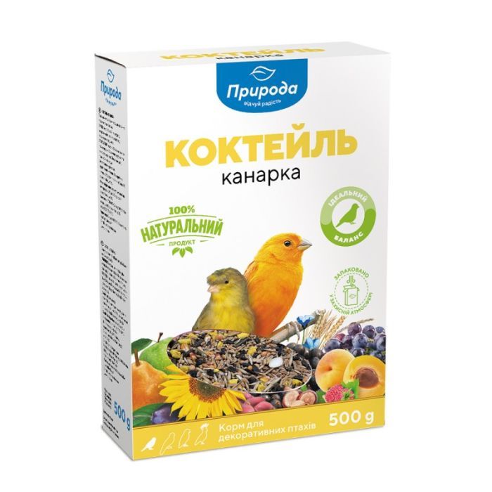 Корм для птиц Природа Коктейль «Канарка» 500 г (4820157400326)
