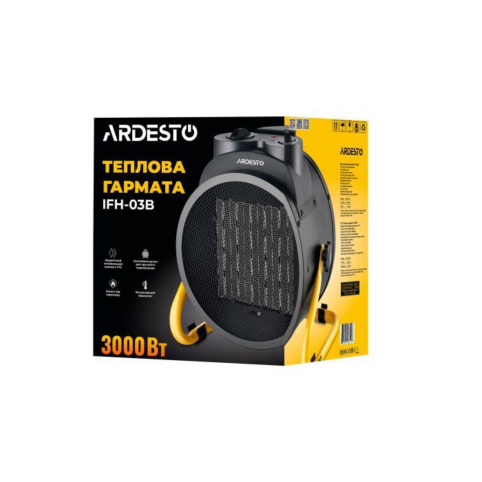 Обогреватель Ardesto IFH-03B изображение 2