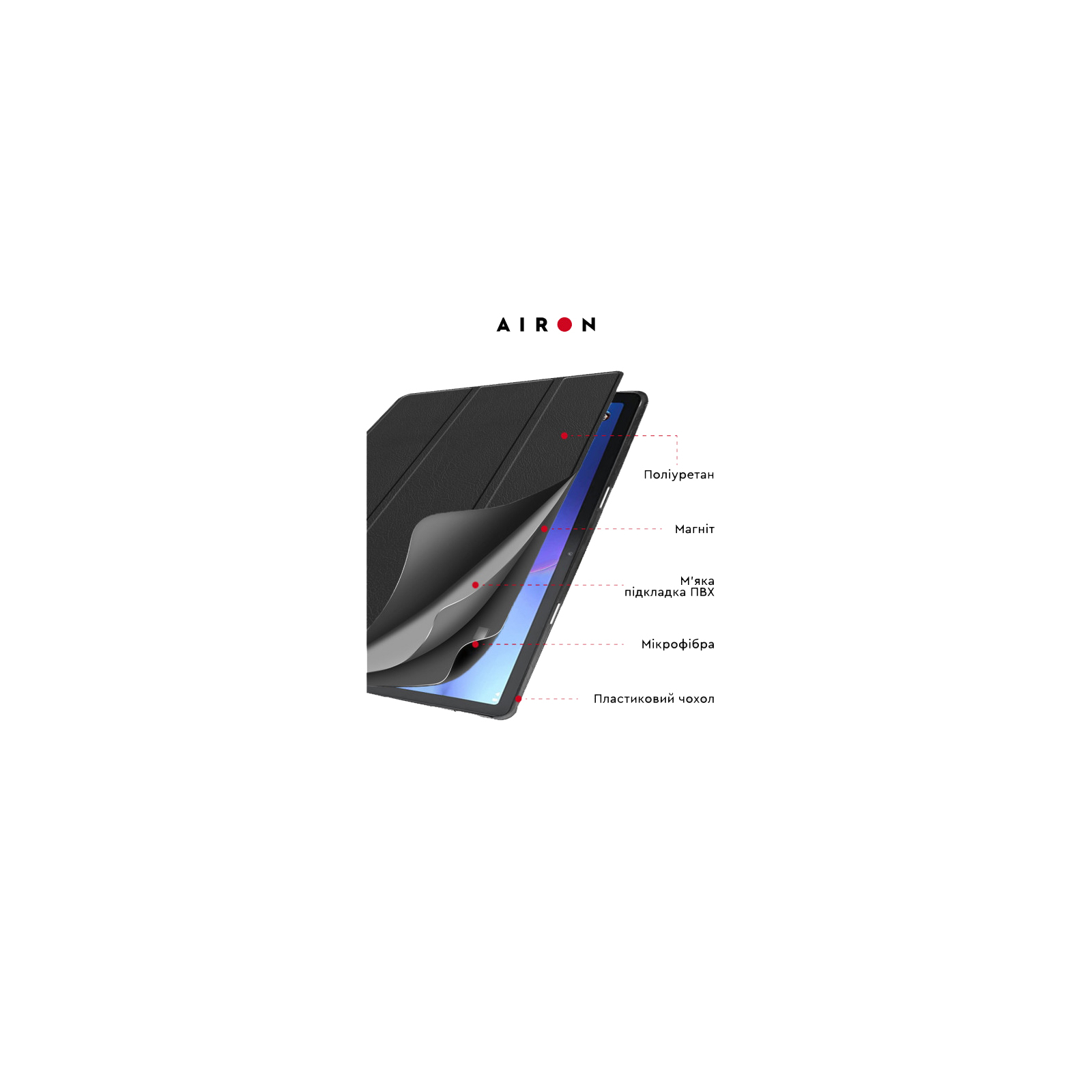 Чехол для планшета AirOn Premium Lenovo tab M10 3rd 10.1 TB (325FU/328FU) + film (4822352781083) изображение 6