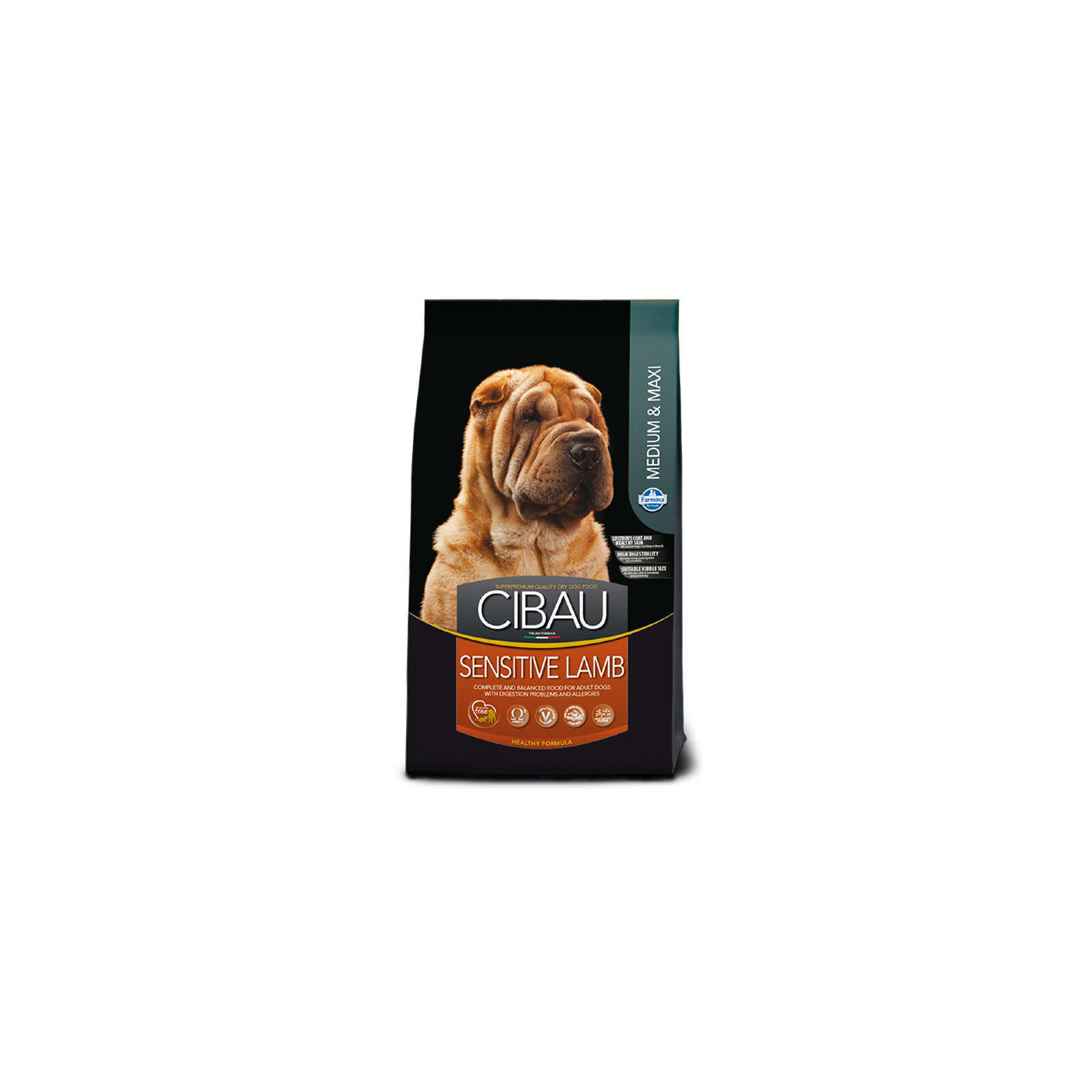 Сухой корм для собак Farmina Cibau Sensitive Adult Medium&Maxi с ягненком 12 кг (8010276031044)