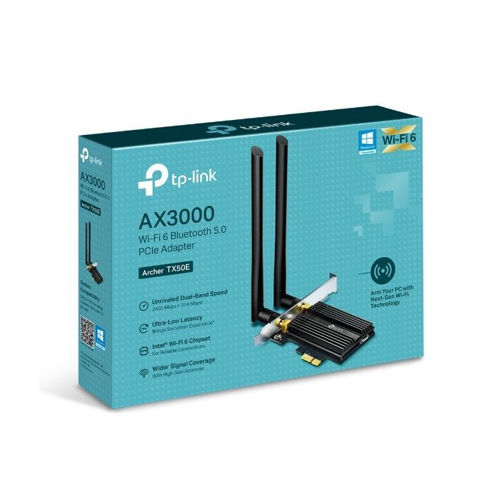 Мережева карта Wi-Fi TP-Link ARCHER-TX50E зображення 4