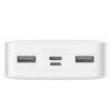 Батарея універсальна Baseus Bipow 20000mAh, 15W, USB-C/3A, 2*USB-A/3A(max.), +cable, white (PPBD050102) зображення 3