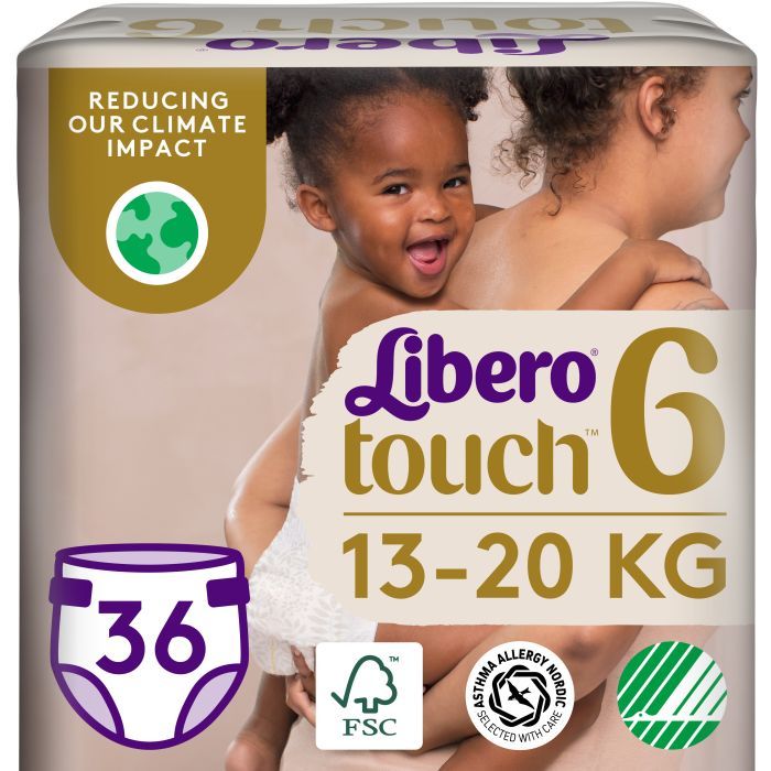 Подгузники Libero Touch Размер 6 (13-20 кг) 36 шт (7322541750255)