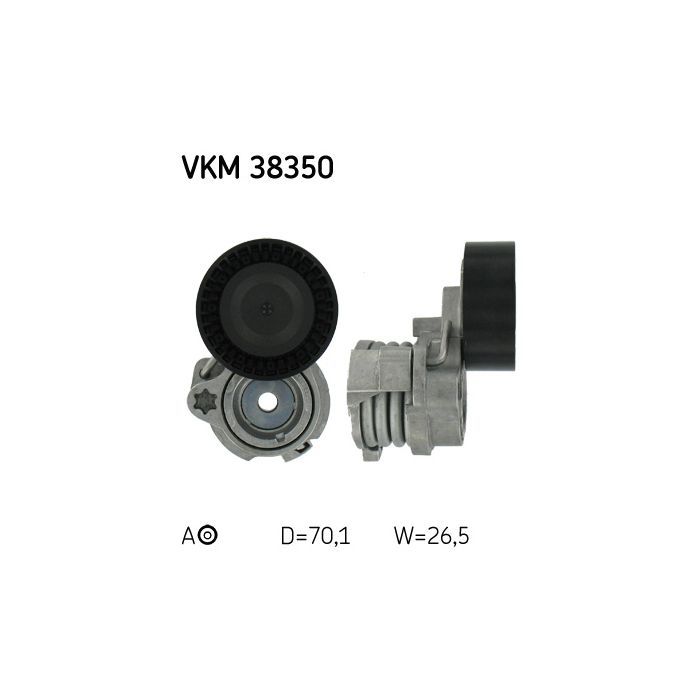 Натягувач ременя з роликом SKF VKM 38350