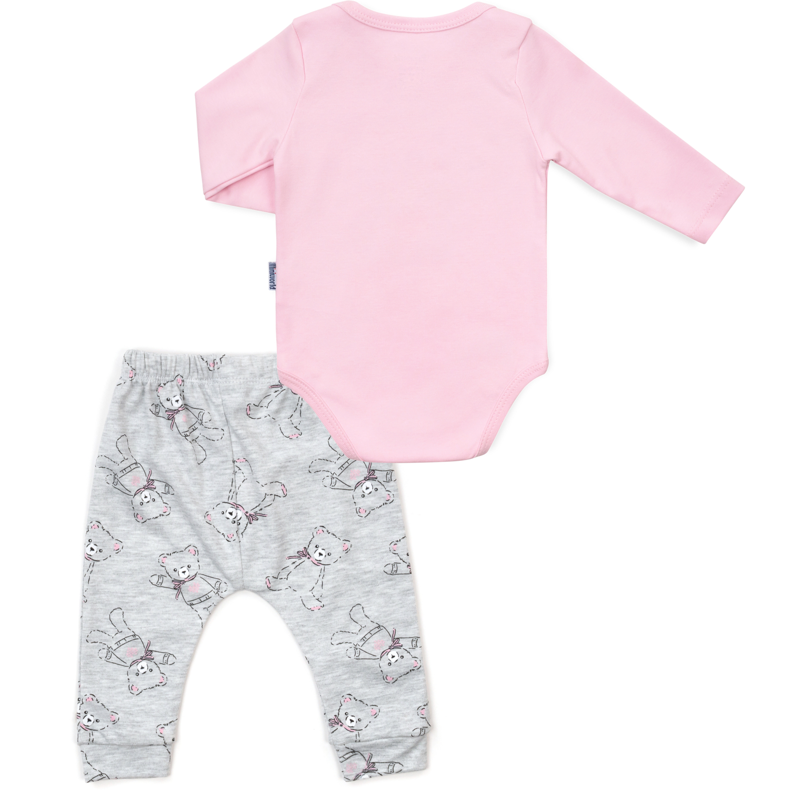 Набір дитячого одягу Miniworld з ведмедиком (14861-74G-pink) зображення 4