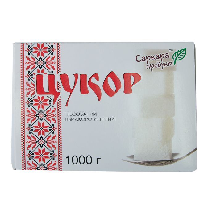 Цукор Саркара продукт швидкорозчинний у формі кубика 1 кг (коробка) (15004) зображення 2