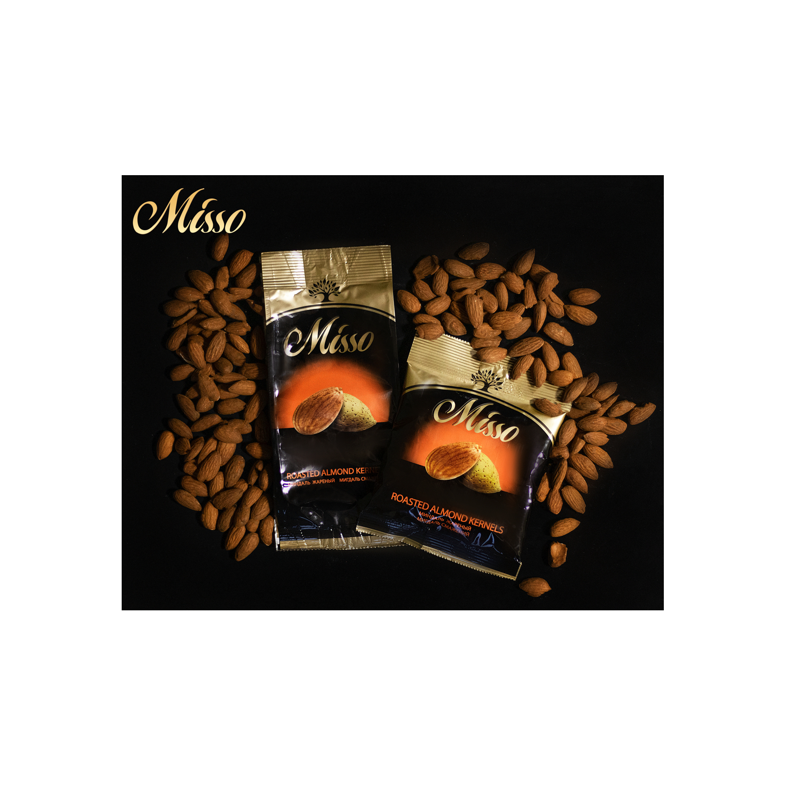 Орехи Misso Ядра миндаля жареные 150 г (4820232570111) изображение 2