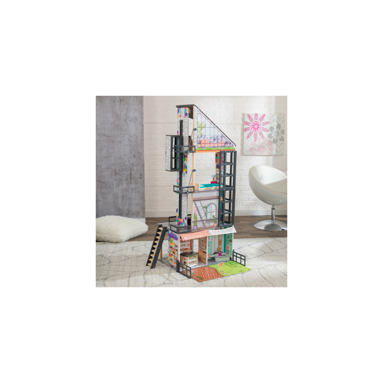 Игровой набор KidKraft Кукольный домик Bianca City Life Mansion (65989) изображение 4