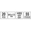 Набор инструментов Yato для ремонта резьбы M12x1,75 (YT-17635) изображение 4