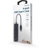 Концентратор Gembird USB-C 4 ports USB 2.0 black (UHB-CM-U2P4-01) зображення 3