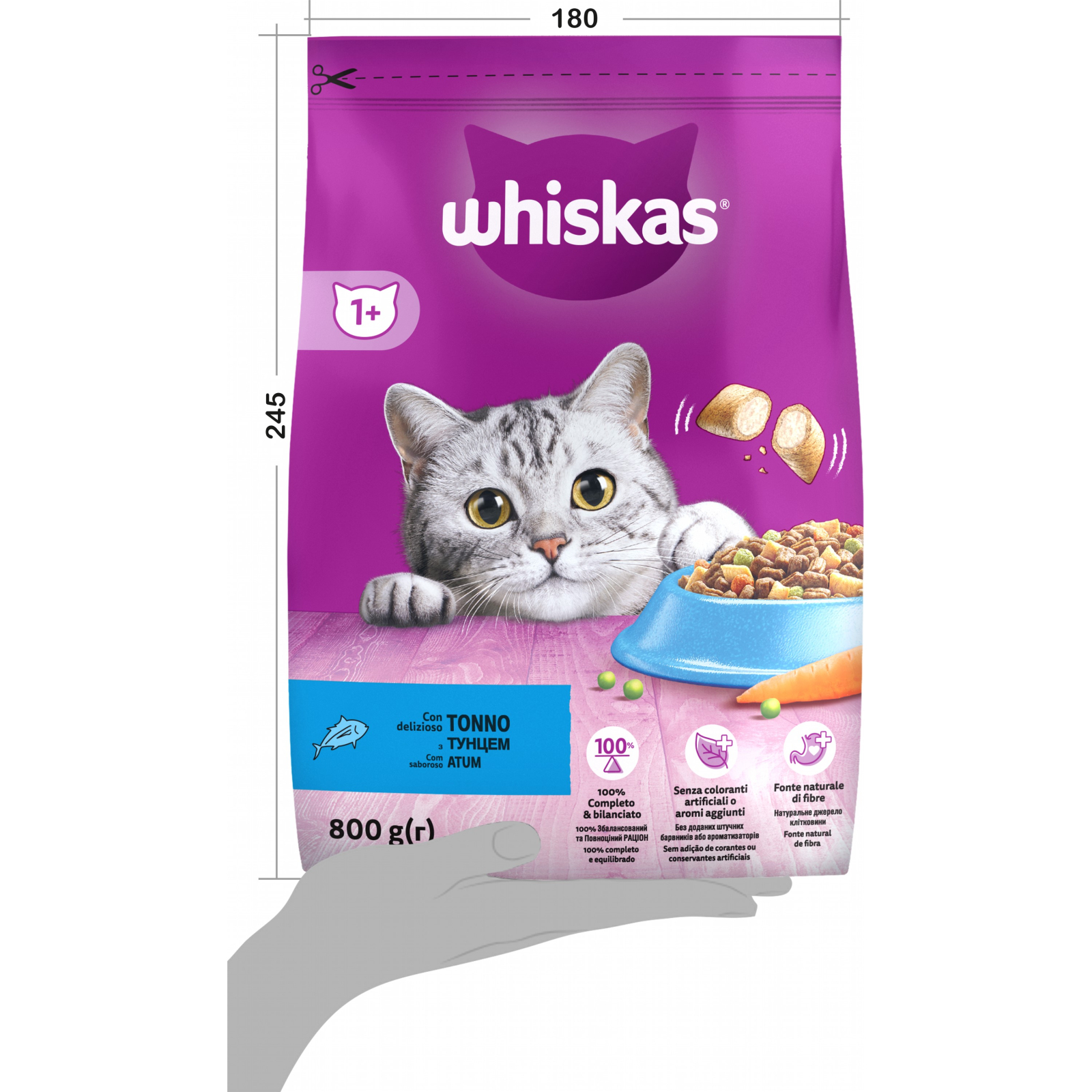 Сухий корм для кішок Whiskas з тунцем 14 кг (5900951014390) зображення 6