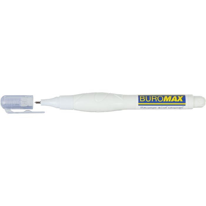 Корректор Buromax ручка 5 мл, спиртовая основа, металлический наконечник (BM.1058)