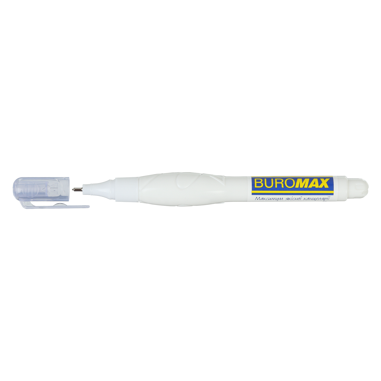 Корректор Buromax ручка 5 мл, спиртовая основа, металлический наконечник (BM.1058)