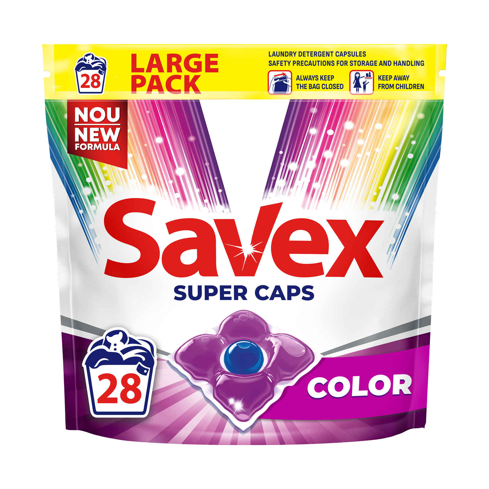Капсули для прання Savex Super Caps Color 28 шт. (3800024046889)
