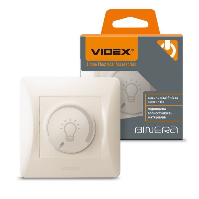 Світлорегулятор Videx BINERA LED 200Вт кремовий (VF-BNDML200-CR) зображення 4