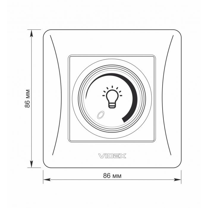 Світлорегулятор Videx BINERA LED 200Вт кремовий (VF-BNDML200-CR) зображення 5