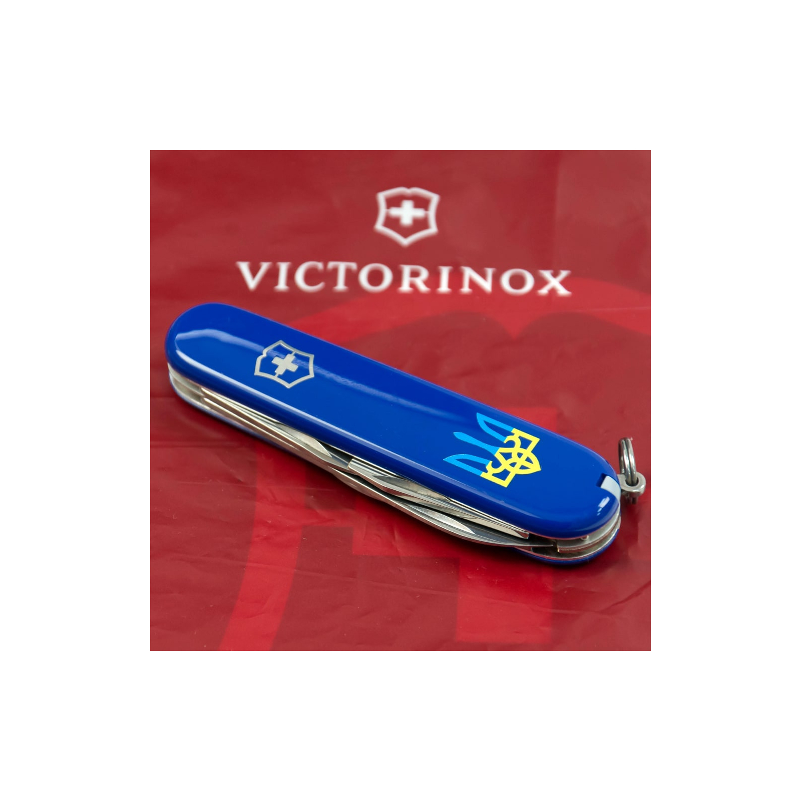 Нож Victorinox Spartan Ukraine Blue "Тризуб На Тлі Прапору" (1.3603.2_T1026u) изображение 2