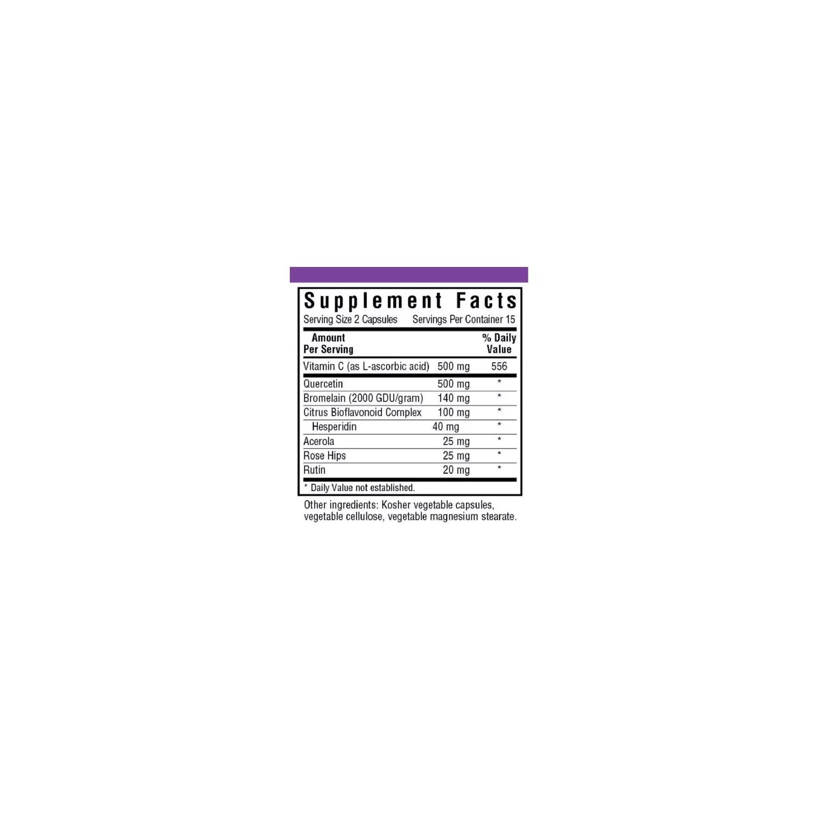 Антиоксидант Bluebonnet Nutrition Кверцетин, Super Quercetin, 30 вегетарианских капсул (BLB-00550) изображение 2