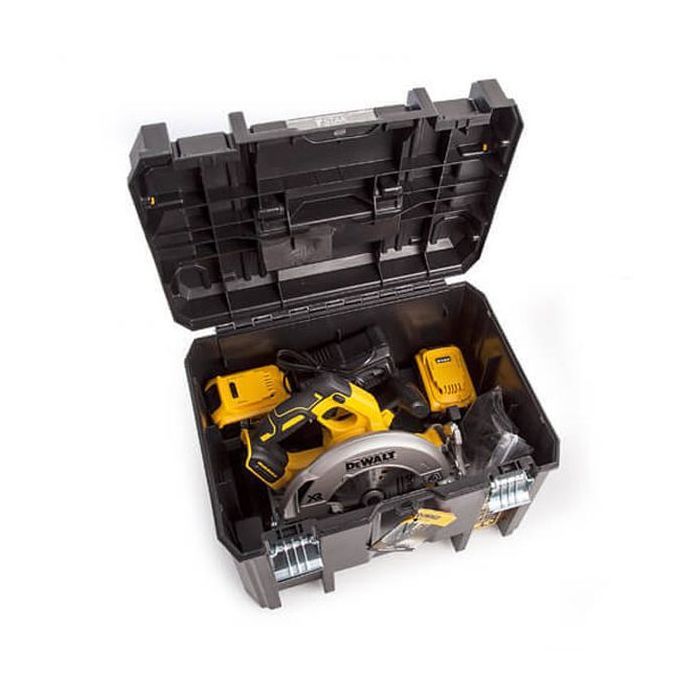 Дискова пила DeWALT 18В XR Li-Ion, диск 184х16 мм, 3.6 кг, 2x5Ah, кейс TSTAK (DCS570P2) зображення 3